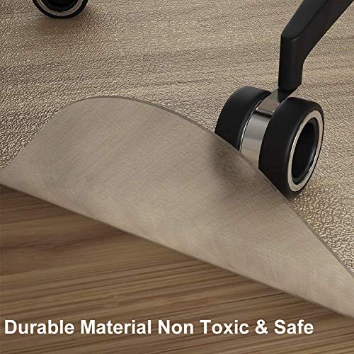 NATRKE Alfombrilla para Silla para Suelos Duros, Alfombrilla Grande para sillas de Escritorio 92 x 122 cm (3'x4 ') Estera para Silla de Oficina Hogar para Muebles Protector de Suelo de Madera