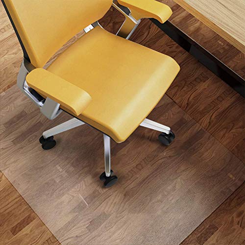 NATRKE Alfombrilla para Silla para Suelos Duros, Alfombrilla Grande para sillas de Escritorio 92 x 122 cm (3'x4 ') Estera para Silla de Oficina Hogar para Muebles Protector de Suelo de Madera