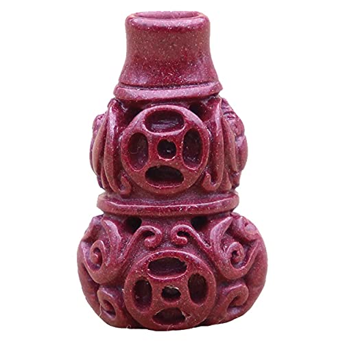 Natural Purple Gold Cinnabar Wu Lou Charm Accesorios Feng Shui Pig Auspicioso DIY para la joyería Hacer Pulsera Accesorios Ward-Off Mal Evil Spirits Atraer la Felicidad Riqueza