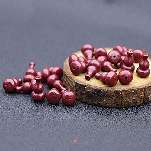 Natural Purple Gold Cinnabar Wu Lou Charm Accesorios Feng Shui Pig Auspicioso DIY para La Joyería Hacer Pulsera Accesorios Ward-Off Mal Evil Spirits Atraer La Felicidad Riqueza,16 * 9mm