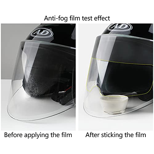 N\C 2 pares de lentes de casco de motocicleta Película antiniebla Casco universal Parche antiniebla impermeable para bicicleta Casco protector Visor Escudo Antivaho Seguridad de conducción