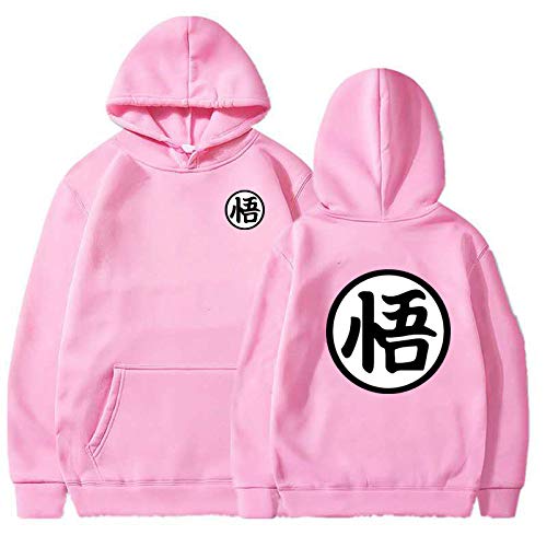 NC Sudadera con Capucha De Lana con Diseño De Bola De Dragon Goku De Hip Hop De Calle De Moda Suelta De Primavera Y Otoño para Hombre S