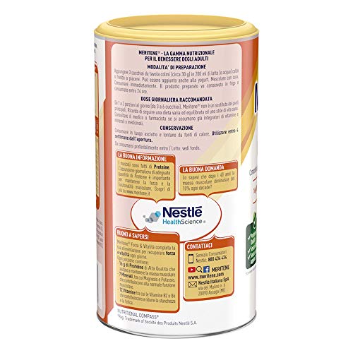 Nestle Meritene, sabor vainilla, 270 gr.