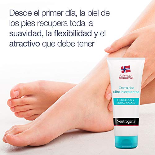 Neutrogena Crema de Pies Secos y Agrietados, Ultra Hidratante, Pack 2 x 100 ml