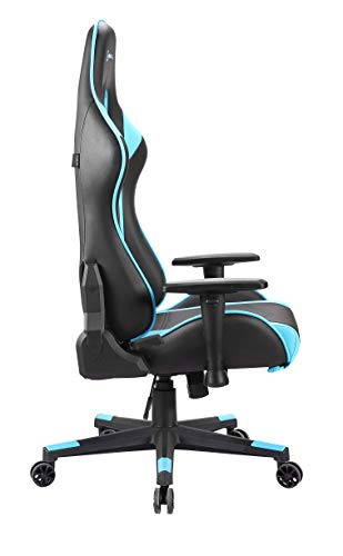 Newskill Kitsune - Silla gaming profesional (Inclinación y altura regulable, reposabrazos 2D ajustables, base en nylon, reclinable 180º), Color Azul