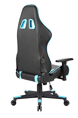 Newskill Kitsune - Silla gaming profesional (Inclinación y altura regulable, reposabrazos 2D ajustables, base en nylon, reclinable 180º), Color Azul