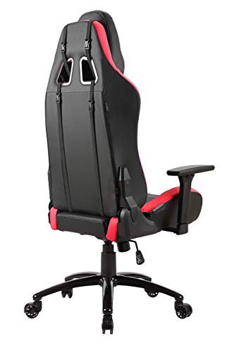 Newskill Takamikura - Silla gaming profesional (inclinación y altura regulable, reposabrazos ajustables, reclinable 180º), Color Roja