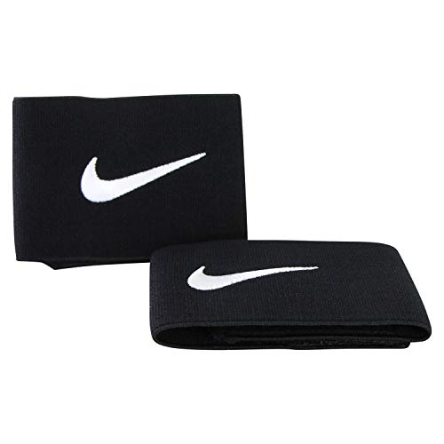 NIKE Guard Stay II Banda Sujeción Espinillera, Unisex Adulto, Negro/Blanco, Talla Única