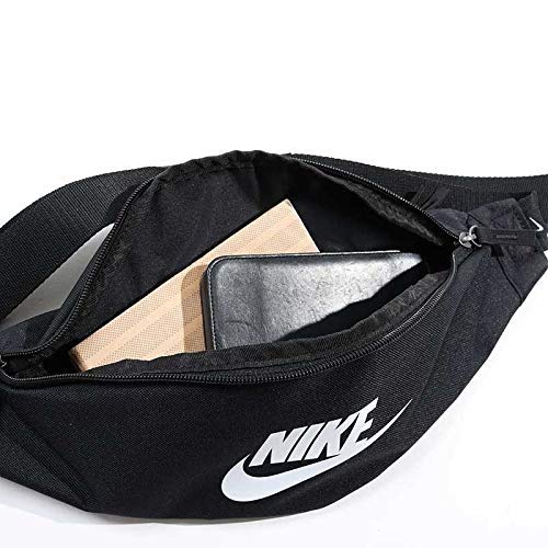 Nike Nk Heritage Hip Pack Bolsa Lona de Deporte, Unisex Adulto, Black/Black/(White), MISC