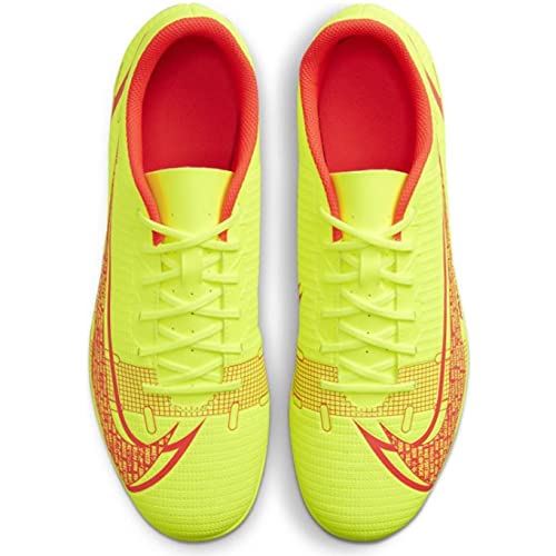 Nike Vapor 14 Club FG/MG, Soccer Shoe Unisex Adulto, Volt/Bright Crimson, 40 EU