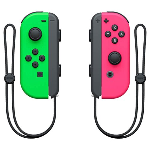 Nintendo - Set De Dos Mandos Joy-Con, Color Verde Neón / Rosa Neón (Nintendo Switch)