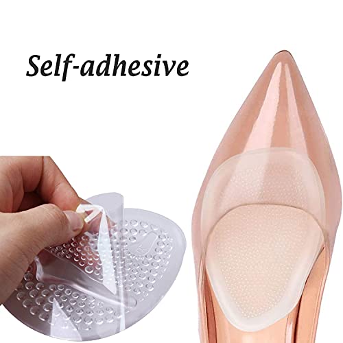 NITAIUN 10 Piezas Protector Dedos Pie y 6 Piezas Plantillas de Zapatos Medio Almohadillas del Antepié Silicona Dedos Martillo Toe Protector para Alivio el Dolor Prevenir Ampollas Callos