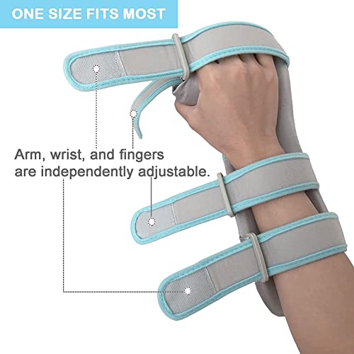 Nlight Férula De Mano En Reposo,Órtesis Muñequera Nocturno para Hombres Y Mujeres,Reposo De Manos para Síndrome De Túnel Carpiano,Artritis,Tendinitis,Roturas Metacarpiano,Right,L