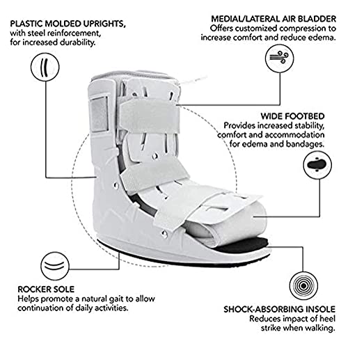 Nlight Walker Brace Support,Walker Boot Foot,Cast Boots Destinados A Las Fracturas del Pie Tobillo Severo,Bota para Fracturas para Esguinces Lesiones De Tejidos Blandos Lesiones,A,M