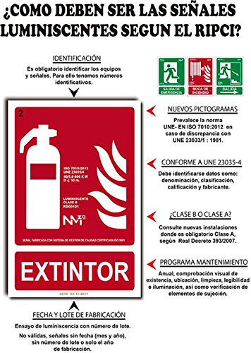 Normaluz RD14112 - Señal Luminiscente DesfibriLador Clase B PVC 0,7mm 22,4x30cm con CTE, RIPCI