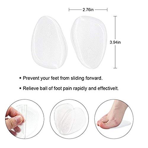 Novata 8 Pares Talón de Zapato Plantilla de Silicona Invisible autoadhesivo suave Foot Care Protector Plantilla Liner Zapatos