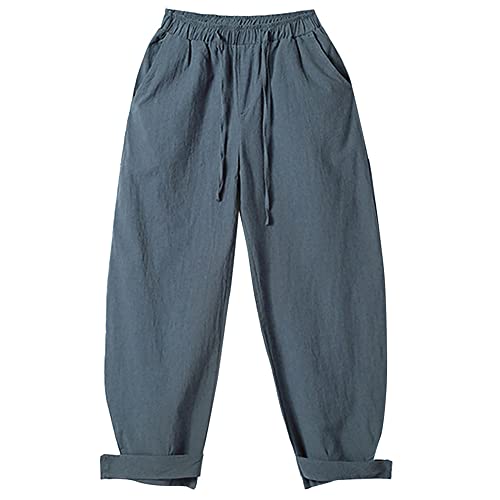 NP Pantalones Harem para Hombre Linterna Troncos Deporte Casual Pantalón Suelto