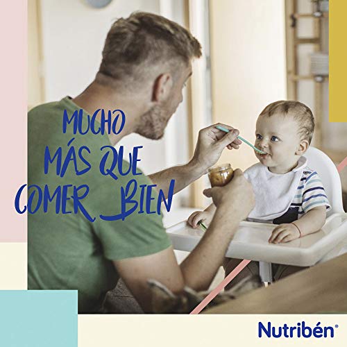 Nutribén Papilla 8 Cereales Con Un Toque De Miel Y Galletas María, Sin aceite de Palma - Alimento Para bebés- Desde Los 6 Meses- Pack De 6 unidades x 600 g