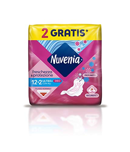 Nuvenia - Ultra Thin Deo Fresh - Compresas con alas - 14 unidades