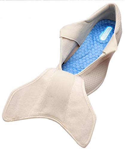 Nwarmsouth Zapatos ortopédicos Ajustables,Añadiendo Fertilizante para ensanchar los Zapatos de Ancianos, Zapatillas postoperatorias de pie Grande-Beige_40,Zapato Sanitario elástico cómodo