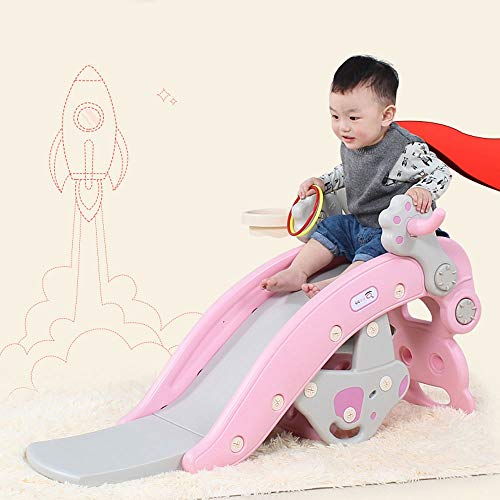 NXYJD Silla de Caballo Mecedora Multifuncional para niños 2 en 1 con música Cochecito de bebé Paseo en Juguetes Silla de Empuje 360 Rueda Universal