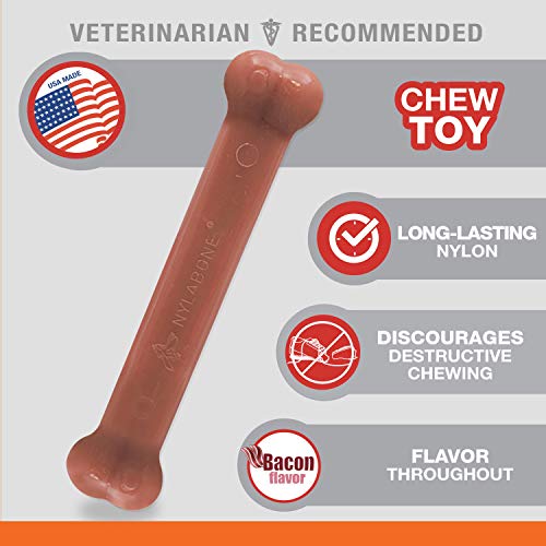 Nylabone Dura Chew Bacon y pollo Perro – Chucherías para Extreme chewers, grande