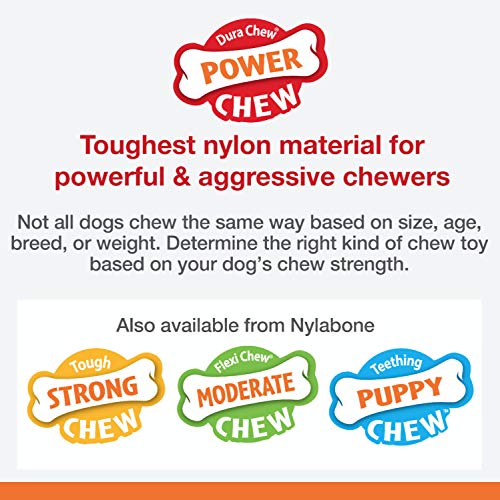 Nylabone Dura Chew Bacon y pollo Perro – Chucherías para Extreme chewers, grande