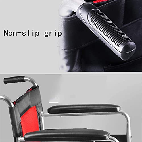 NYZABDL Silla de Ruedas autopropulsada para Adultos, diseño ergonómico Plegado Ligero Aleación de magnesio súper Ligera con Fibra de Carbono Parcial Respaldo cómodo Autopropulsado