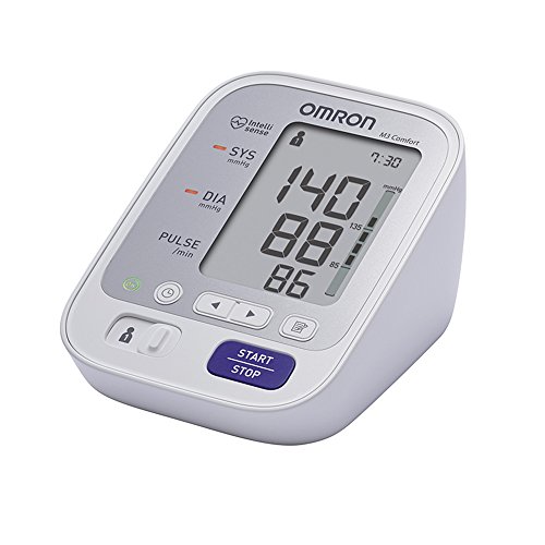 OMRON M3 Comfort - Tensiómetro de brazo, tecnología Intelli Wrap Cuff, Blanco, M3 con Manguito Inteligente