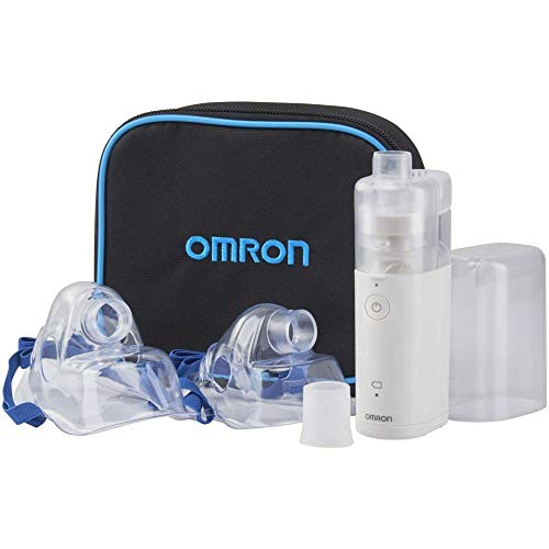 Omron Nebulizador de malla MicroAir U100 portátil, nebulizador de mano eléctrico y silencioso, para la tos, el asma y enfermedades pulmonares obstructivas crónicas en adultos y niños