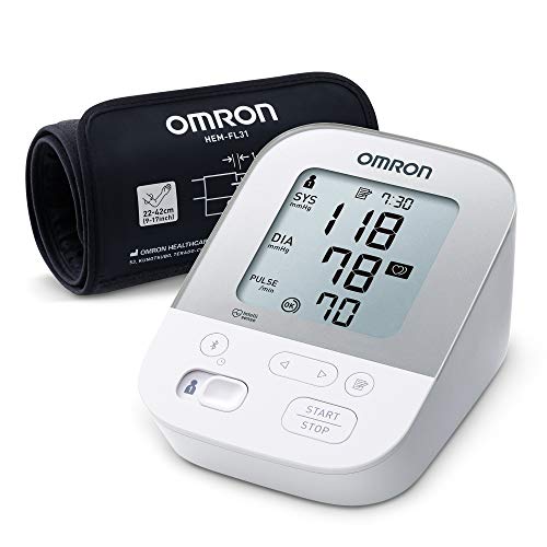 Omron Tensiómetro X4 Smart, monitor para la presión arterial y el control de la hipertensión, compatible con Dispositivos smartphone, aprobado por la protección de consumidores de Stiwa 09/2020