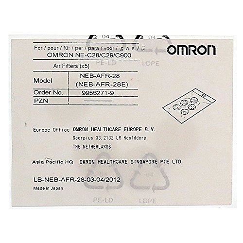 OMRON Vernebler - Filtro de aire para C28/29 (5 unidades)