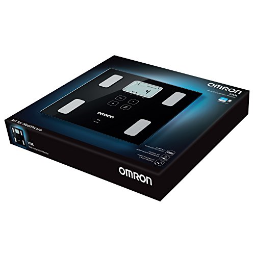 OMRON VIVA - Báscula inteligente y monitor de composición corporal con medición de peso, grasa corporal, grasa visceral, músculo esquelético, metabolismo basal e IMC