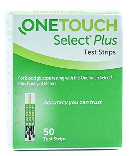 One touch Select Plus Blood Glucose 50 Test Strips (25 x 2)