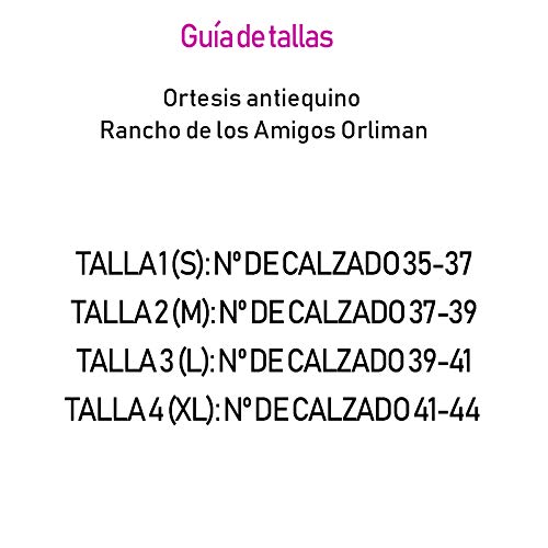 Ortesis Antiequino Rancho de los Amigos Orliman TP-2102D/TP-2102I - DERECHO, L