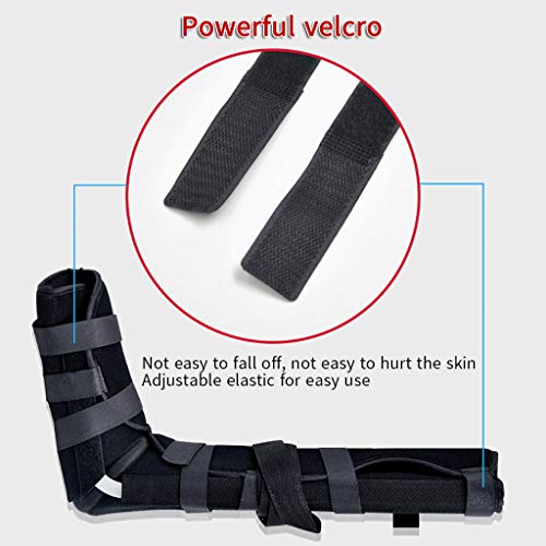 Ortesis de Codo con Honda Ortesis de Codo PM Night Splint Brazo de Codo Brazo de antebrazo Soporte Férula de Apoyo Ortesis inmovilizador Ajustable Correa Protector de Manga Envoltura