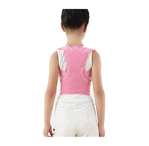 Órtesis de espalda Los niños ajustable Corrector de Postura espalda correa de soporte ortopédico niños corsé for Niños espina dorsal lumbar del hombro Los apoyos de la Salud 10.10 (Color: azul, tamaño