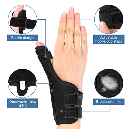 Órtesis de Pulgar y Muñequera, Férula dedo Pulgar, Soporte de Pulgar, Alivio del Dolor de Tendinitis, Artritis, Esguince, Izquierda o derecha