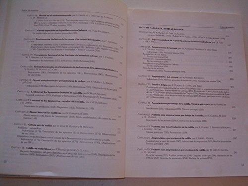 Ortesis y prótesis del aparato locomotor. 2.2. Extremidad inferior. Parálisis. Fracturas. Lesiones ligamentosas de rodilla y tobillo. Amputaciones y protetización.