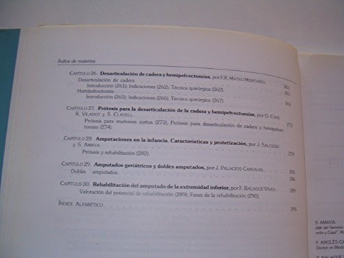 Ortesis y prótesis del aparato locomotor. 2.2. Extremidad inferior. Parálisis. Fracturas. Lesiones ligamentosas de rodilla y tobillo. Amputaciones y protetización.