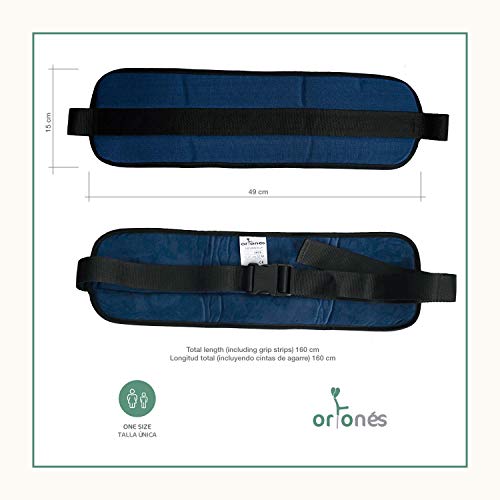 ORTONES | Cinturón de Sujeción Abdominal para Silla de Ruedas | Talla Unica: 160 CMS.