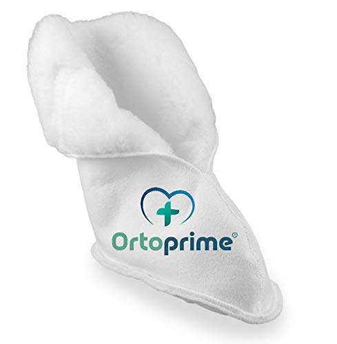 OrtoPrime BOTA Antiescaras Pie DERECHO - Botín Talonera Antiescaras Prevención Úlceras - Bota Postoperatorio Suave - Talla UNIVERSAL Adaptable - Cojín Antiescaras para Pies