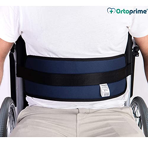 OrtoPrime Cinturón Abdominal de Seguridad Confort para Silla de Ruedas o Silla Geriátrica - Alta Protección Anti-Caídas (Talla Universal Ajustable)