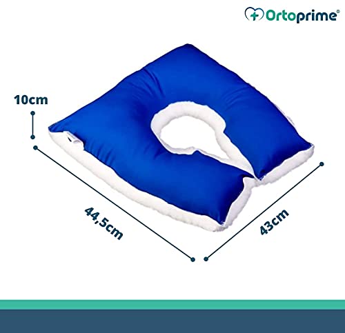 OrtoPrime Cojín Antiescaras para Silla de Ruedas Cojín Coxis Oficina y Hogar - Cojines Antiescaras Preventivos (UPP) - Cojín Escaras Herradura Suave y Confortable