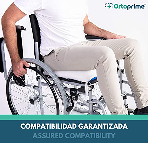 OrtoPrime Cojín Antiescaras para Silla de Ruedas Cojín Coxis Oficina y Hogar - Cojines Antiescaras Preventivos (UPP) - Cojín Escaras Herradura Suave y Confortable