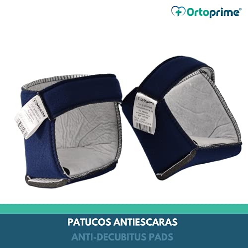 OrtoPrime PACK 2 Patucos Antiescaras Confort - Protector talones antiescaras y codos - Taloneras Antiescaras anti rozaduras Pies - Patuco antiescaras Cojín para pies Alivio de la Presión