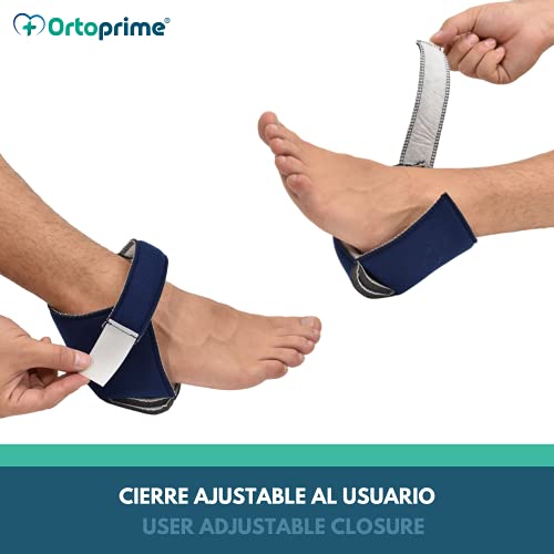 OrtoPrime PACK 2 Patucos Antiescaras Confort - Protector talones antiescaras y codos - Taloneras Antiescaras anti rozaduras Pies - Patuco antiescaras Cojín para pies Alivio de la Presión