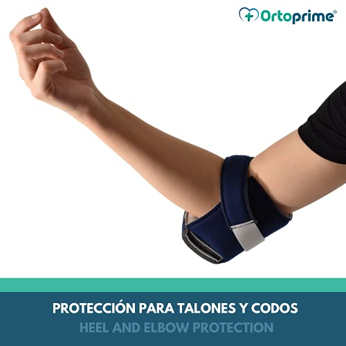 OrtoPrime PACK 2 Patucos Antiescaras Confort - Protector talones antiescaras y codos - Taloneras Antiescaras anti rozaduras Pies - Patuco antiescaras Cojín para pies Alivio de la Presión