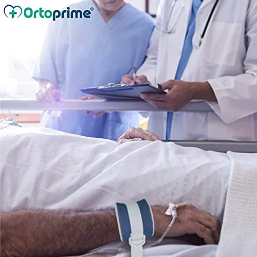 OrtoPrime PACK x2 Inmovilizadores Extremidades Antilesiones - Muñequeras Sujeción Médicas - Cinturón Sujeción Cama Hospital Hogar Geriátrico o Silla de Ruedas - Protección Anticaídas Universal