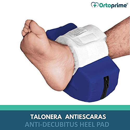 OrtoPrime Talonera Antiescaras Impermeable Forma Curva - Protector Talones Antiescaras - Cojín Antiescaras Ortopédico para Pies (Patuco Antiescaras Talla Universal)